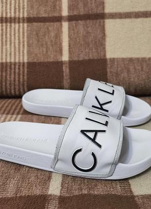 Мужские тапки шлепанцы calvin klein