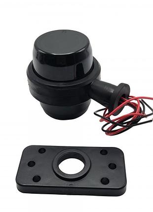 Габаритный фонарь (рожок) led 12-24v красно-белый smoke 10 см