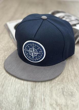 Кепка снепбек (snapback) компас синій 56-61р (9078)