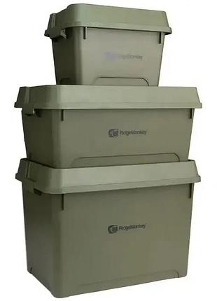 Контейнер ridgemonkey armoury stackable storage box — прочность, герметичность, функциональность 16l / 36l / 66l