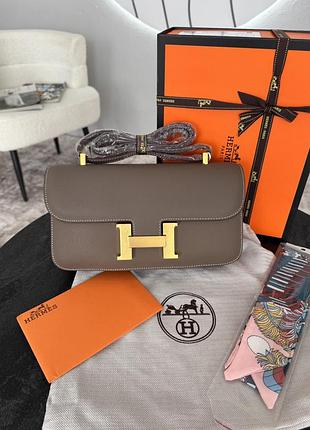 Hermes constance gray gold