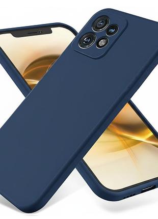 Чохол fiji full soft premium для motorola edge 40 pro протиударний бампер з мікрофіброю dark blue
