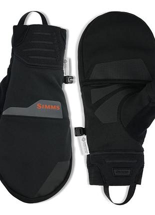 Перчатки simms windstopper foldover mitt black s-xxl m