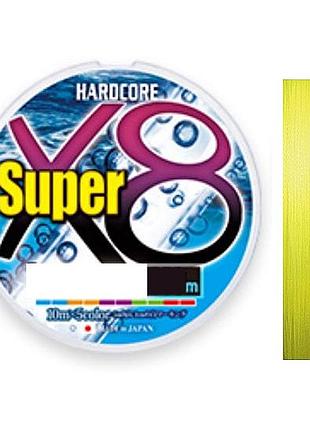 Шнур duel hardcore super x8 150m hi-vis yellow 7.0kg 0.15mm #0.8 (h4494-y)