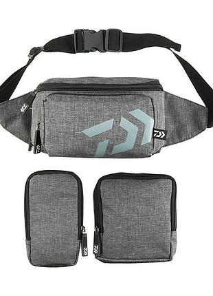 Поясна рибальська сумка daiwa d-vec hip bag — компактна сумка для снастей і аксесуарів (15840-004)