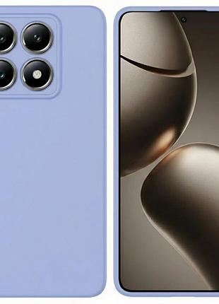 Чехол fiji full soft premium для xiaomi 14t противоударный бампер с микрофиброй violet