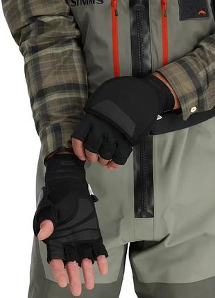 Перчатки simms windstopper foldover mitt black s-xxl 3