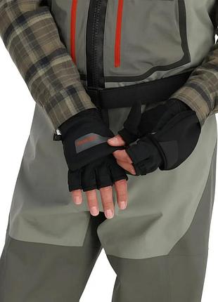 Перчатки simms windstopper foldover mitt black s-xxl 9