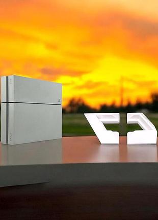 Вертикальна підставка для ps4 fat біла