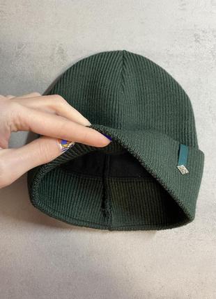 Базова шапка в рубчик,65% вовна,всередині фліс2 фото
