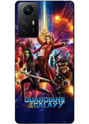 Силіконовий бампер чохол для xiaomi redmi note 12s з картинкою стражі галактики