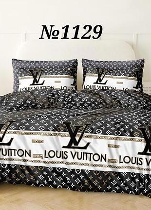 Постельное бельё, бязь gold, двуспальный комплект, louis vuitton луи виттон