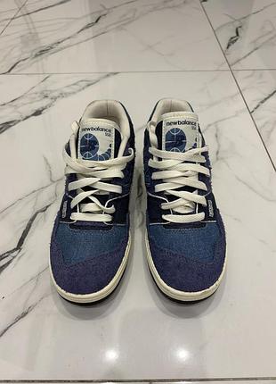 Кросівки жіночі new balance 550 на шнурівці сині