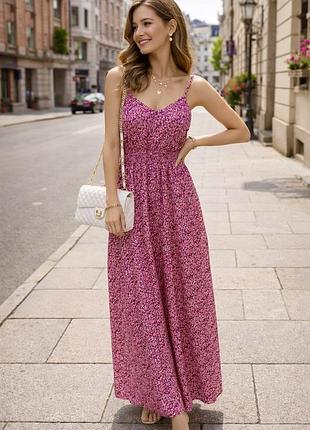 Максі сарафан boohoo made in italy сукня у квітковий принт