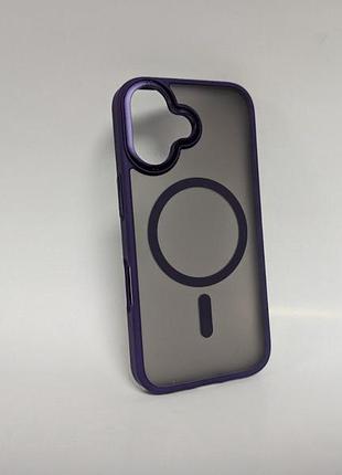 Чехол для iphone 17 proove essence, магнитный, magsafe, матовый, фиолетовый