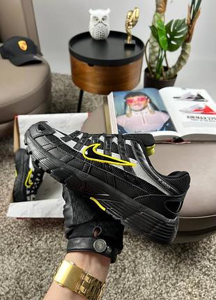 Мужские кроссовки nike p-6000 m black silver lime