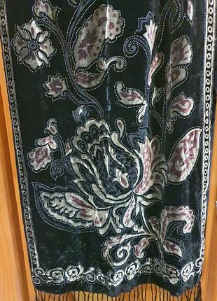Шаль бархат шифон вискоза шелк50×180