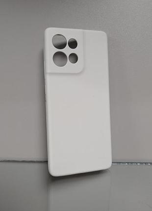 Чехол для motorola edge 50 / моторола эдж 50 wave colorful, силиконовый, матовый, белый