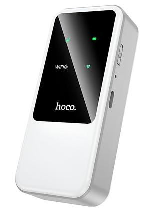 Портативный 4g роутер hoco hi42 wi-fi 6 8 часов автономной работы sim-карта