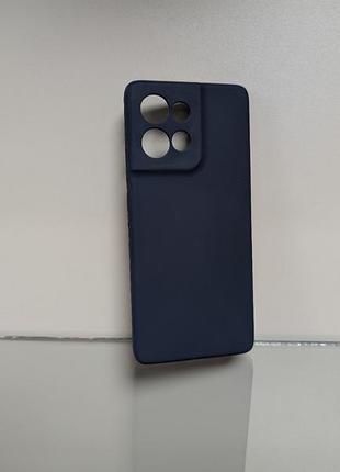 Чехол для motorola edge 50 / моторола эдж 50 wave colorful, силиконовый, матовый, синий