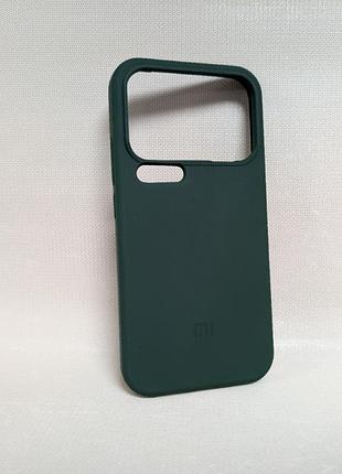 Чехол для xiaomi 17 pro max / сяоми 17 про макс lakshmi soft touch, тонкий, с логотипом, зелёный