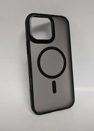 Чохол для iphone 16 pro max, proove essence, магнітний, magsafe, матовий, чорний