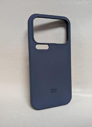 Чехол для xiaomi 17 pro max / сяоми 17 про макс lakshmi soft touch, тонкий, с логотипом, синий
