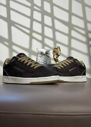 Чоловічі кросівки reebok club c brown white