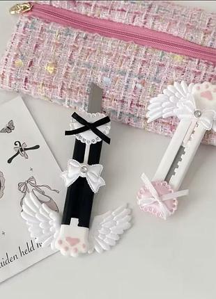 Канцелярський ніж angel cat paw  coquette balletcore ✨