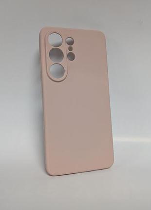 Чехол для samsung galaxy s26 ultra, lakshmi, soft-touch, силиконовое покрытие, защищенная камера, силиконовый, пудровый