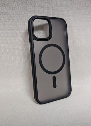 Чехол для iphone 12 pro / айфон 12 про wave matte insane, tpu, матовый, полупрозрачный, черный