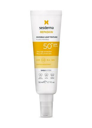 Сонцезахисний флюїд для обличчя sesderma repaskin invisible light texture spf50+ 50 мл