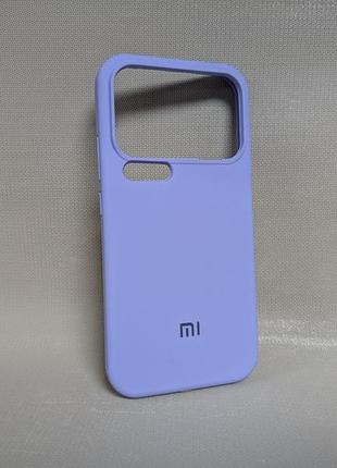 Чехол для xiaomi 17 pro max / сяоми 17 про макс lakshmi soft touch, тонкий, с логотипом, бузковый