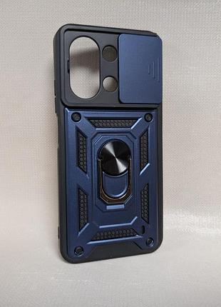 Чехол для xiaomi redmi 15c / сяоми редми 15c camera slide, tpu, противоударный, синий