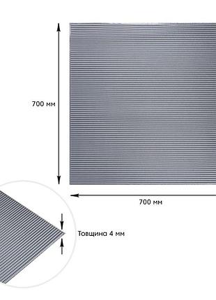 Панель 3d 700х700х4мм срібло sw-00001952 3