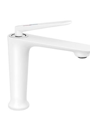 Змішувач для умивальника mone deluxe instant shadow 26001w white
