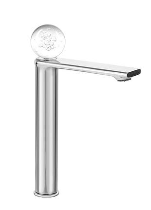 Смеситель для умывальника высокий mone deluxe 27002ch dream crystal chrome