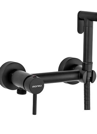 Гигиенический душ со смесителем monro 350а black