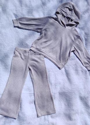 Костюм в рубчик h&m