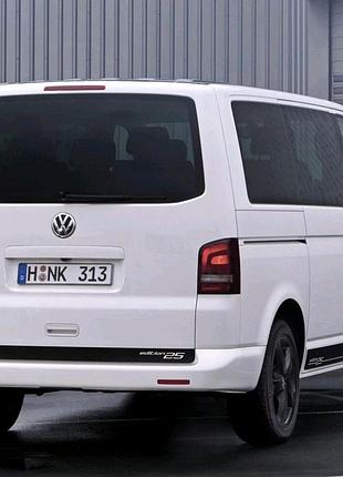 Короткая база черный vw volkswagen transporter edition 25 наклейки полосы автомобиль микроавтобус минивен фольцваген транспортер