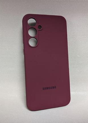 Чохол для samsung galaxy a55 / самсунг гелаксі a55, lakshmi, з логотипом, м'який, протиударний, софт тач, бордовий