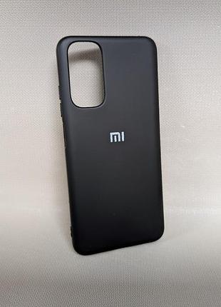 Чохол для xiaomi redmi note 11s / сяомі редмі ноут 11с, силіконовий, матовий, чорний, з логотипом