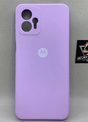 Motorola g13 softtouch silicone противоударный чехол софт тач сиреневый