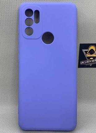 Motorola g60s softtouch silicone противоударный чехол софт тач сиреневый