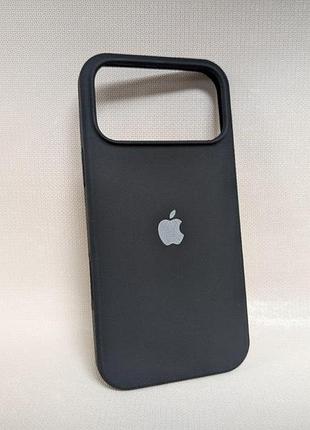 Чехол iphone 17 pro max / айфон 17 про макс lakshmi, матовый силикон с magsafe, чёрный, с логотипом