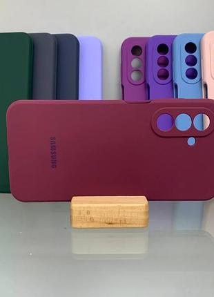 Samsung a26 | противоударный чехол с логотипом | soft touch | бордовый