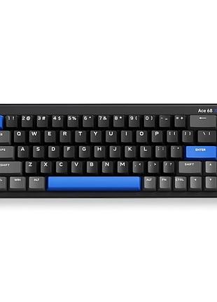 Клавиатура игровая mchose ace 68 turbo магнитная проводная mount tai magnetic switch gt, cyber black