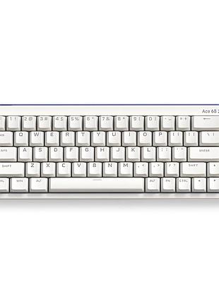 Клавиатура игровая mchose ace 68 turbo магнитная проводная mount tai magnetic switch gt, nova white