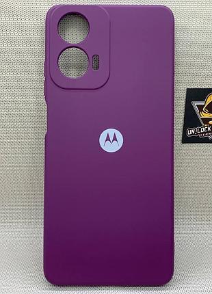 Motorola g24 softtouch silicone противоударный чехол софт тач фиолетовый