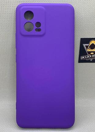Motorola g72 softtouch silicone противоударный чехол софт тач фиолетовый